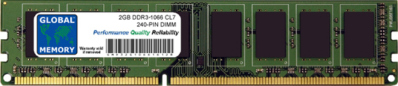 2GB DDR3 1066MHz PC3-8500 240-PIN DIMM MEMORY RAM FOR ADVENT DESKTOPS
